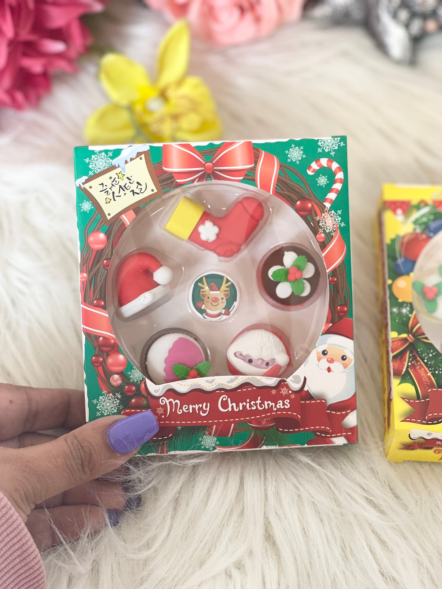 Christmas Erasers set