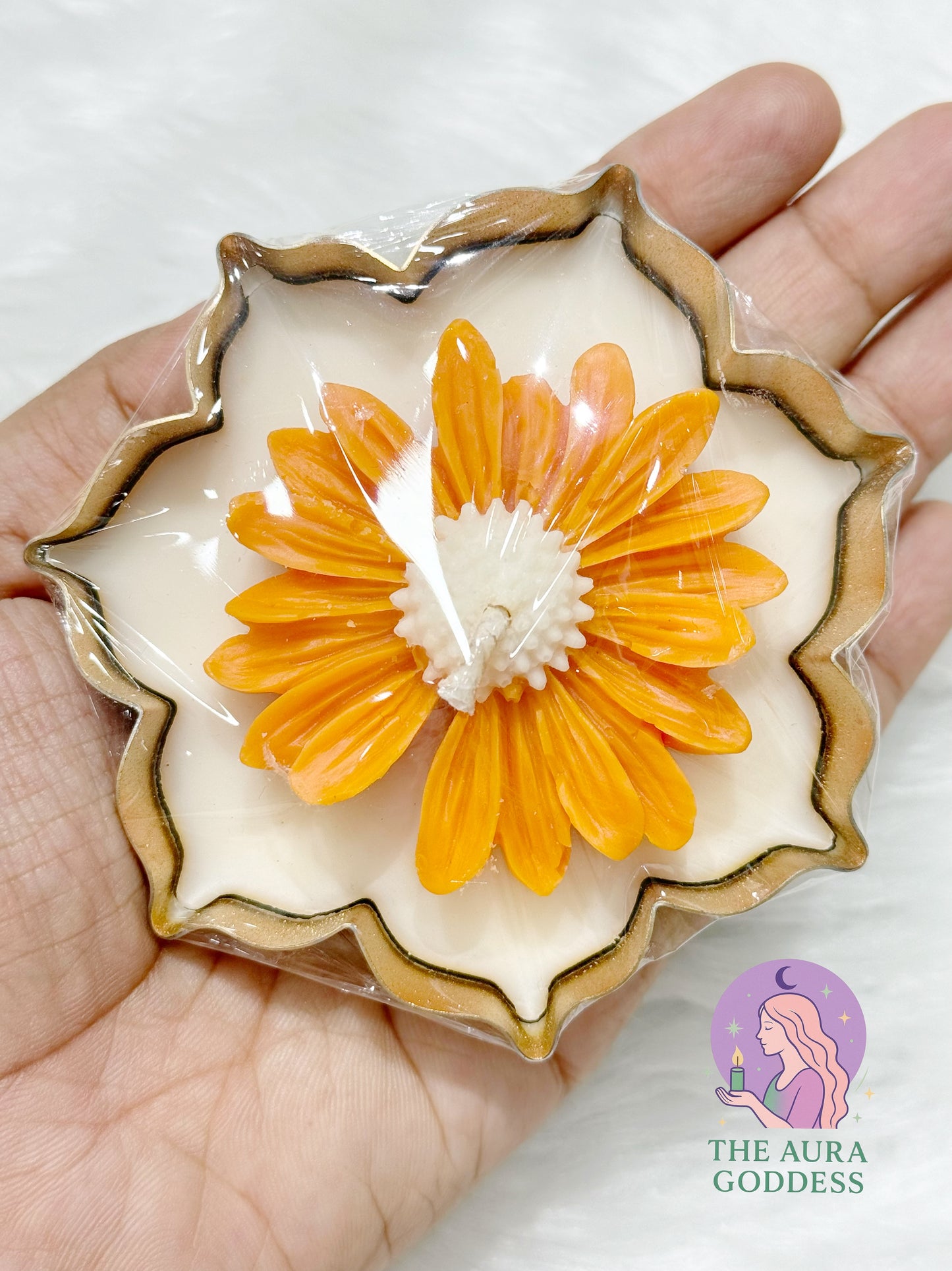 Daisy /Sunflower Mini Urli Candle
