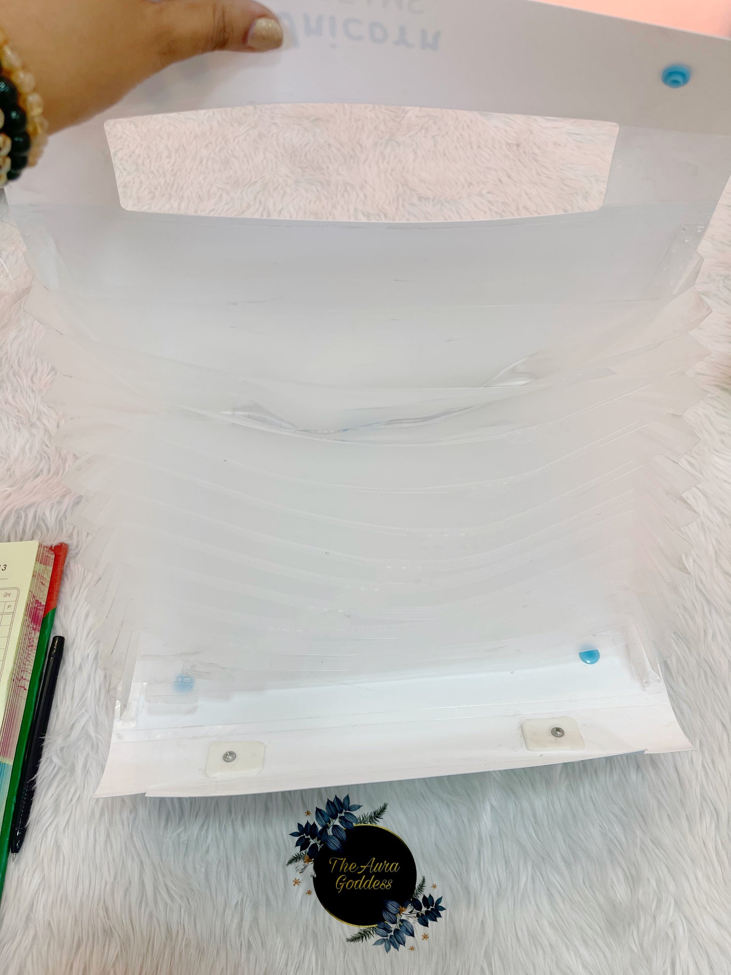 Unicorn file folder with 12 pockets