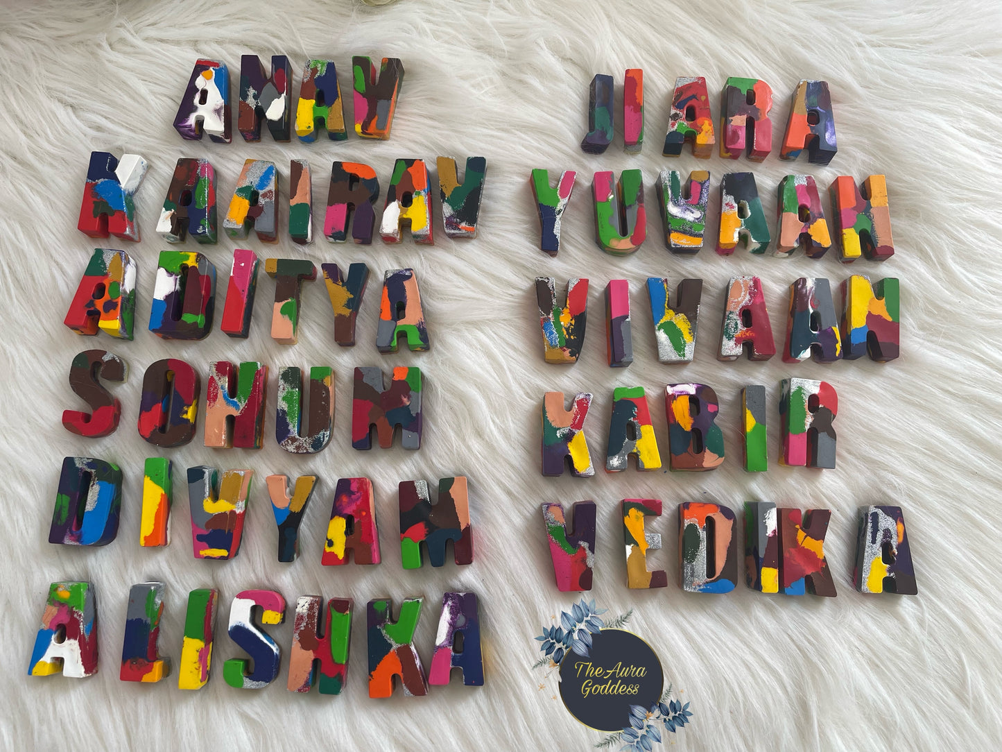 Personalised Mixed name crayons