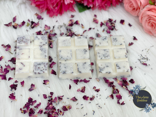 Rose lavender wax snap bar hamper