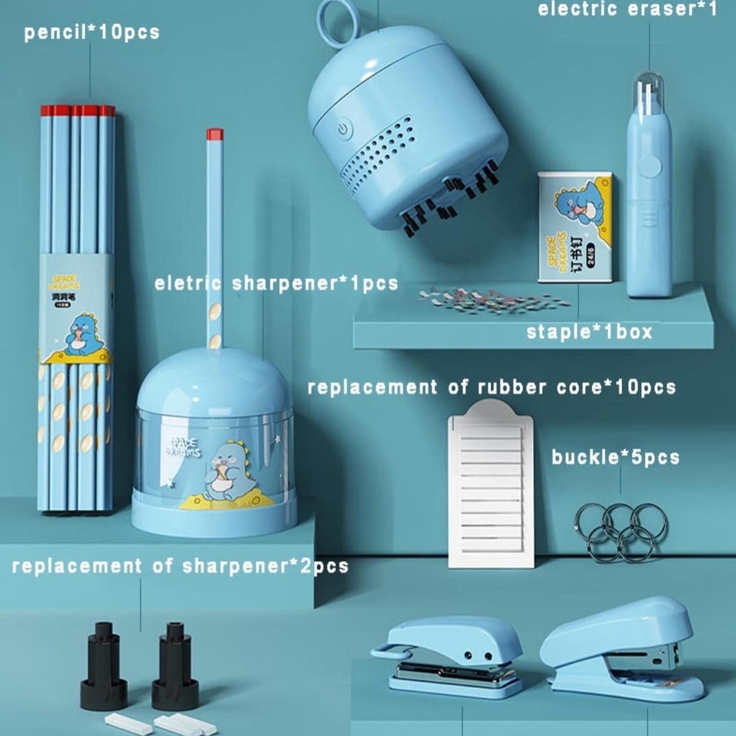 Electric stationery set