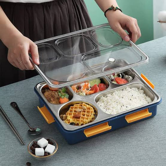 Stainless steel lunch box 5 compartment