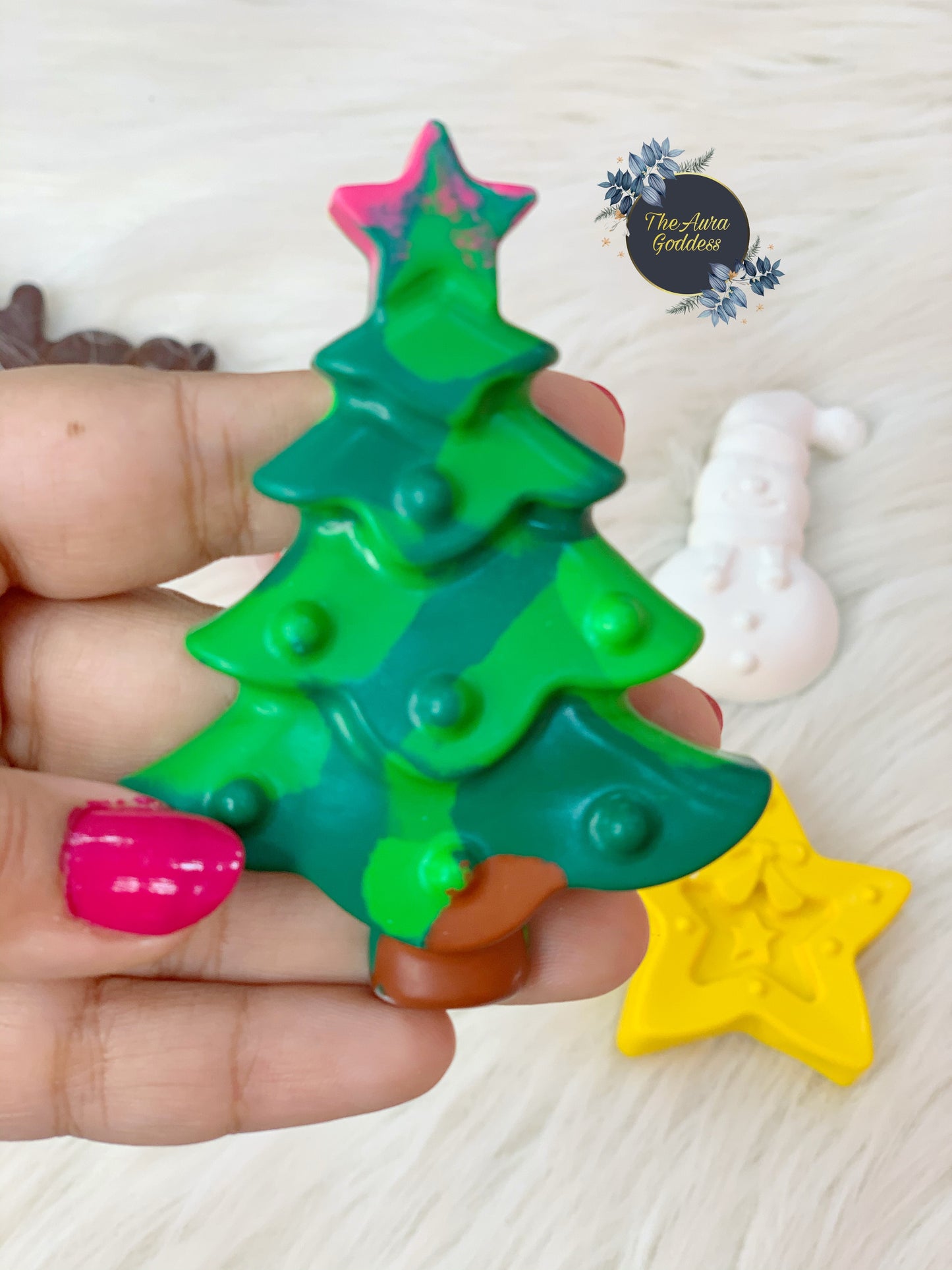 Christmas jumbo crayons