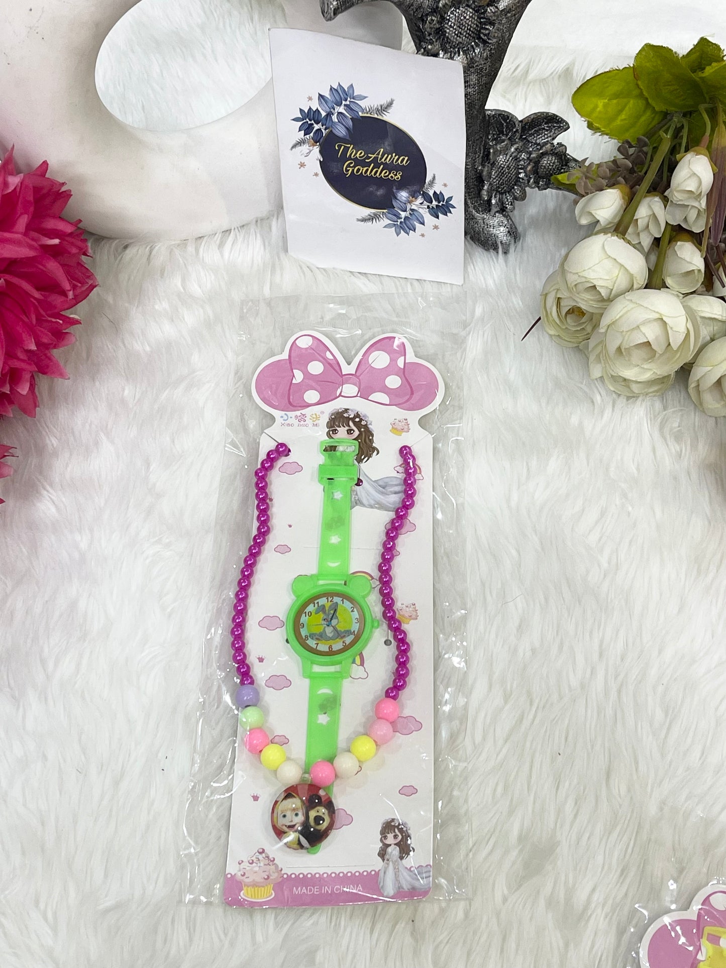 Kids Wrist watch with pendant