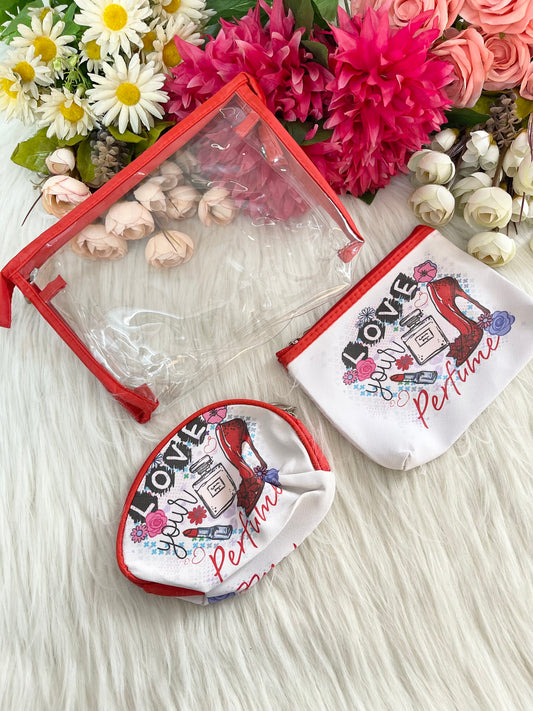 Set of 3 Cosmetic Pouch