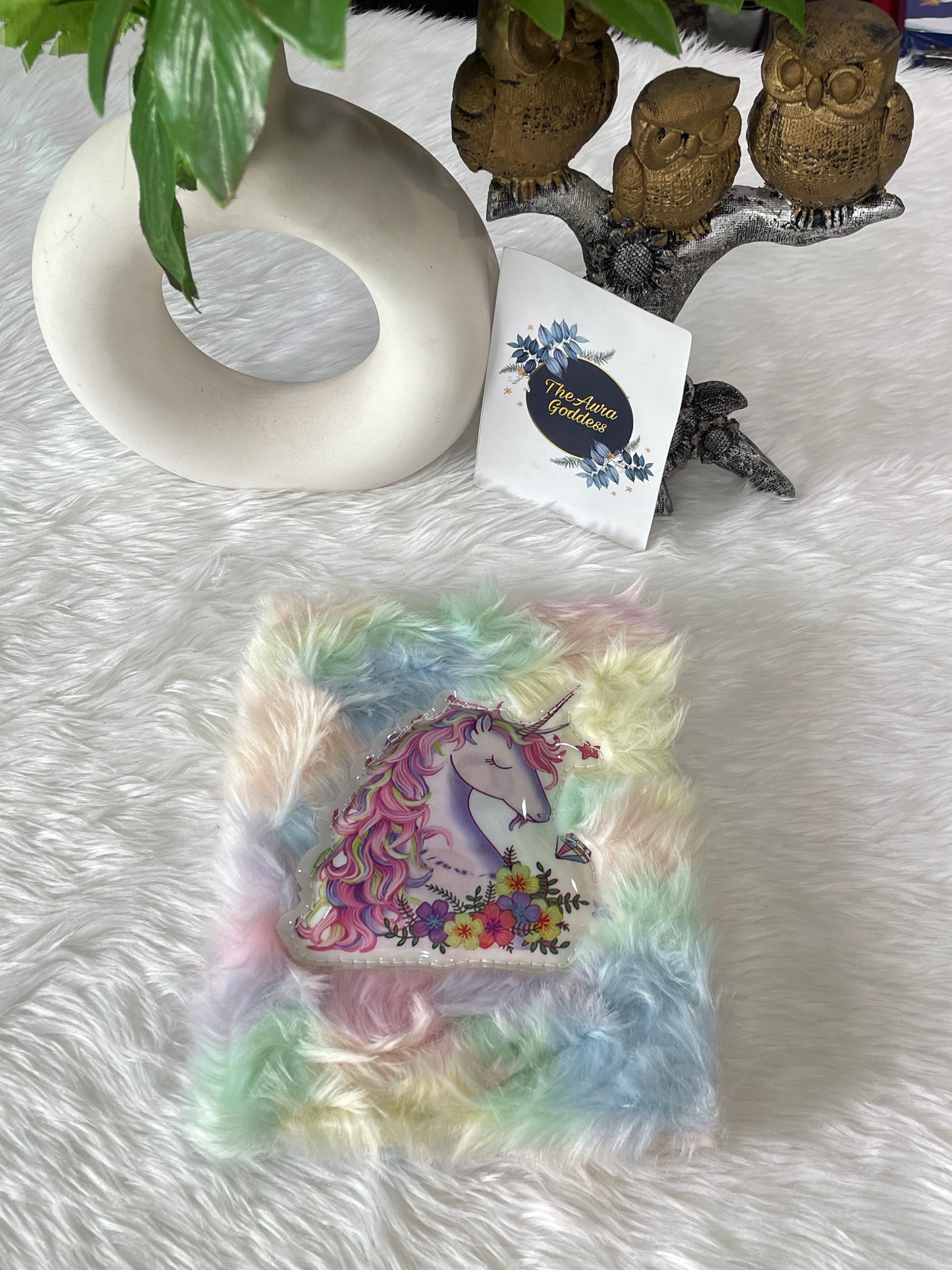 Unicorn fur led diary