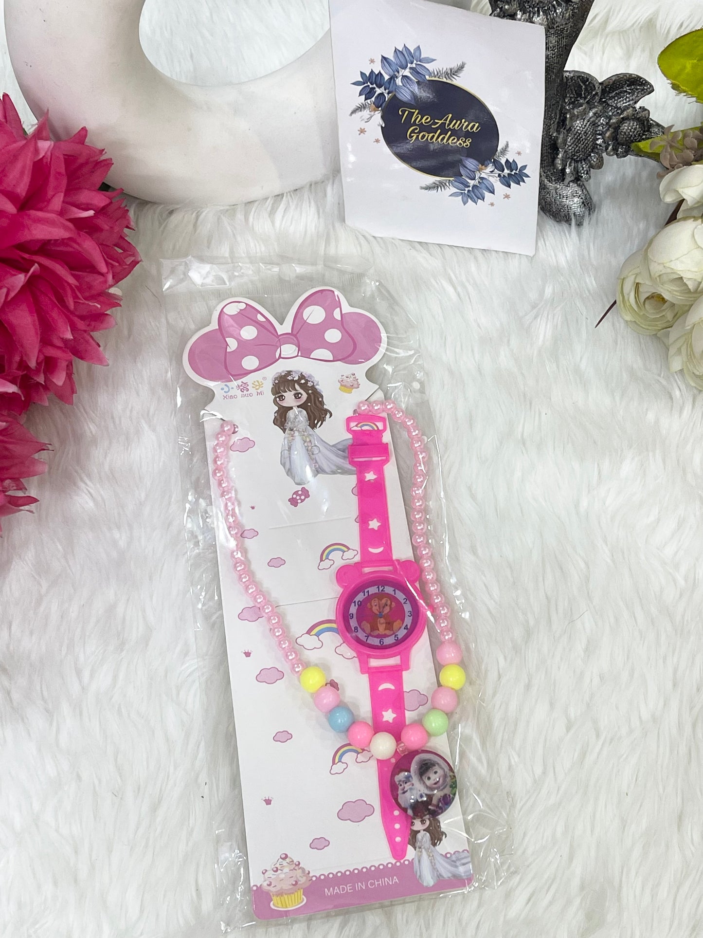 Kids Wrist watch with pendant