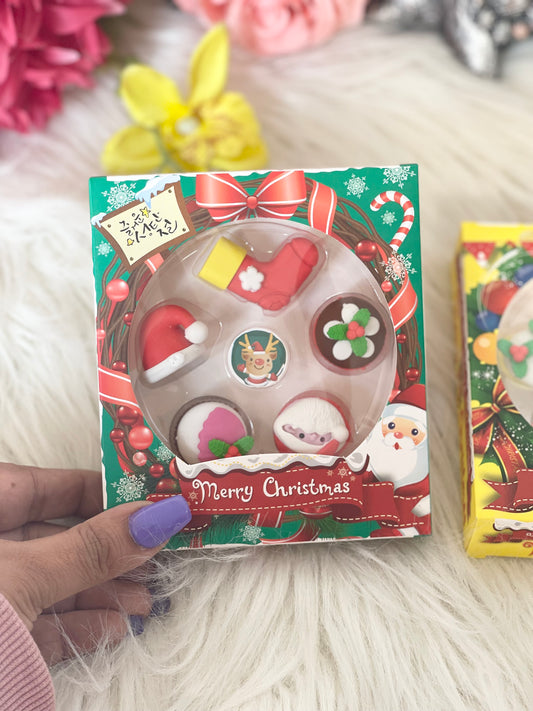 Christmas Erasers set