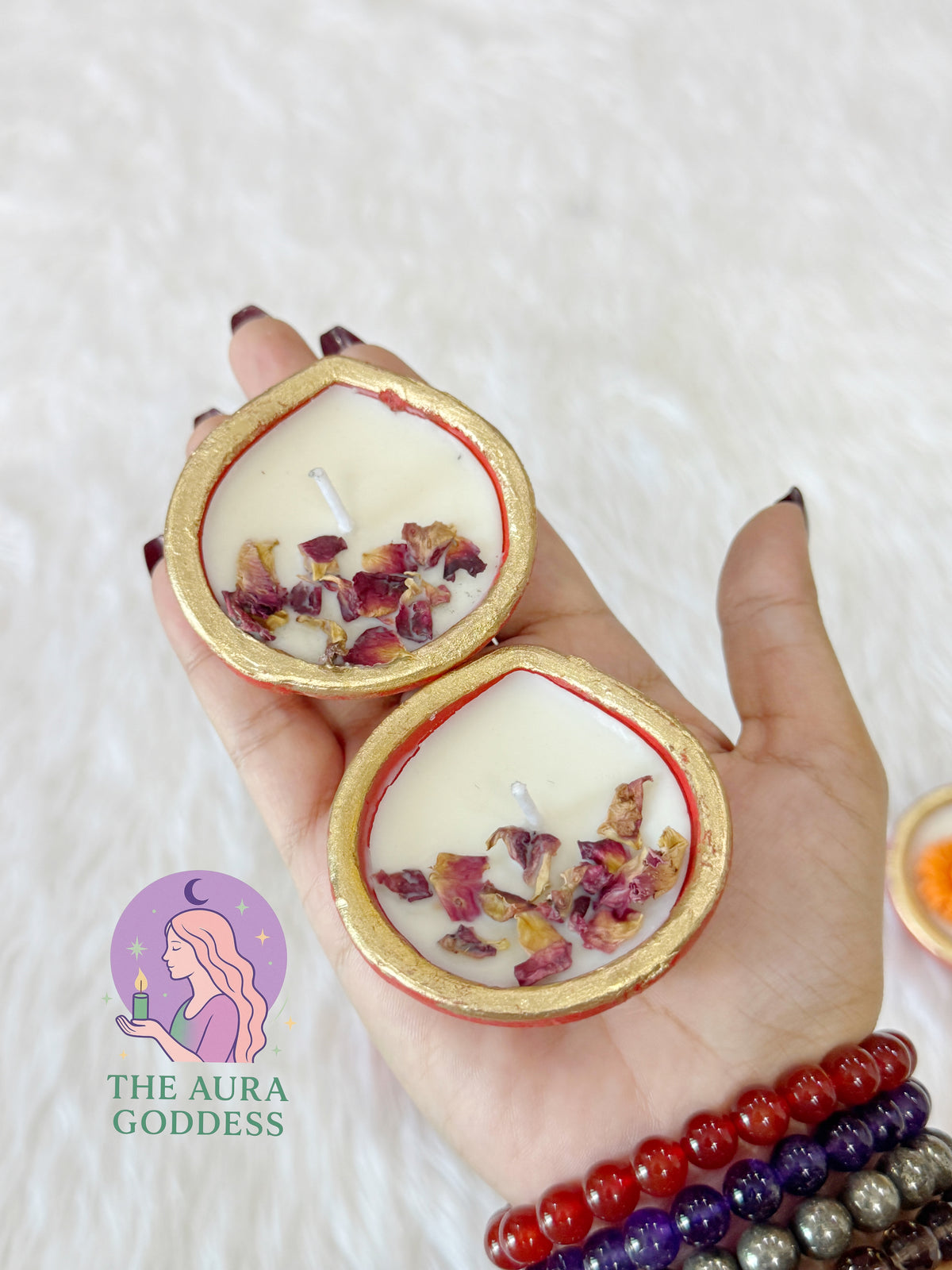 Golden Glow Diya Candle Size Weight 80gm per Diya