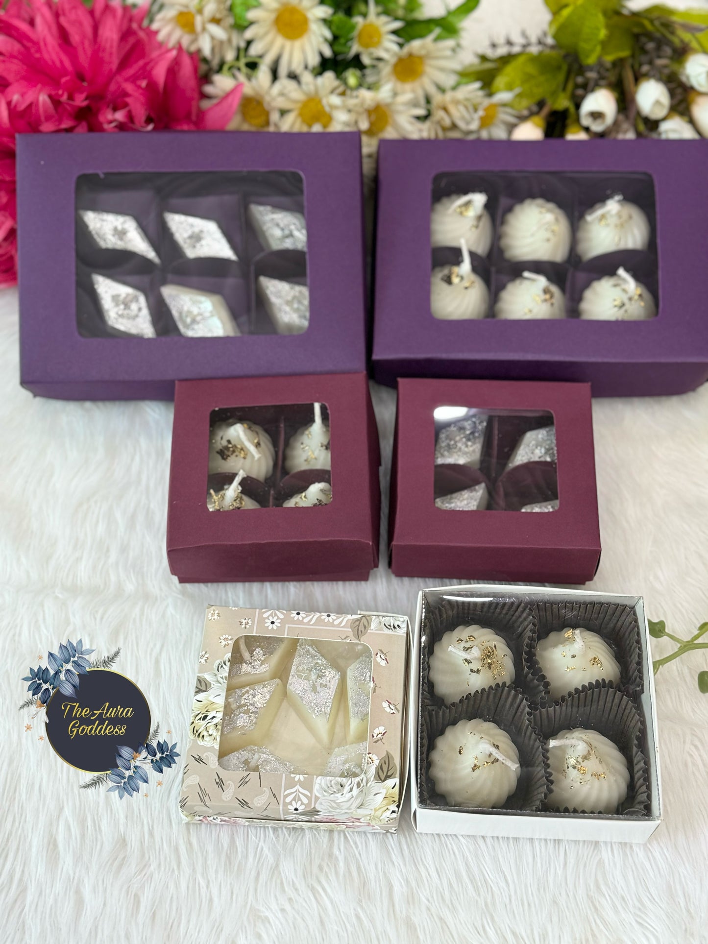 Assorted Barfi snd kaju katli Candles pack