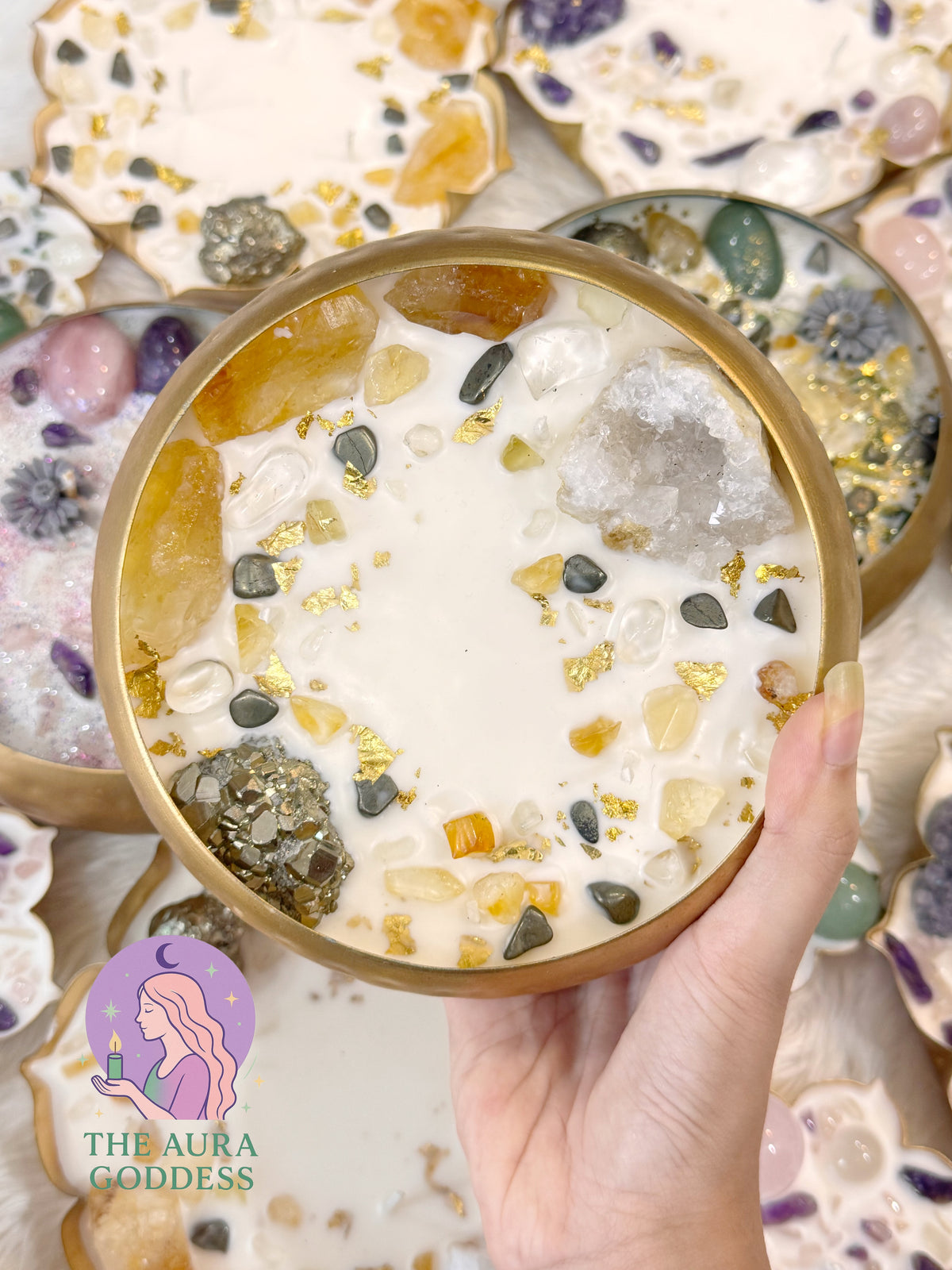 Crystal Aura Bowl Candle