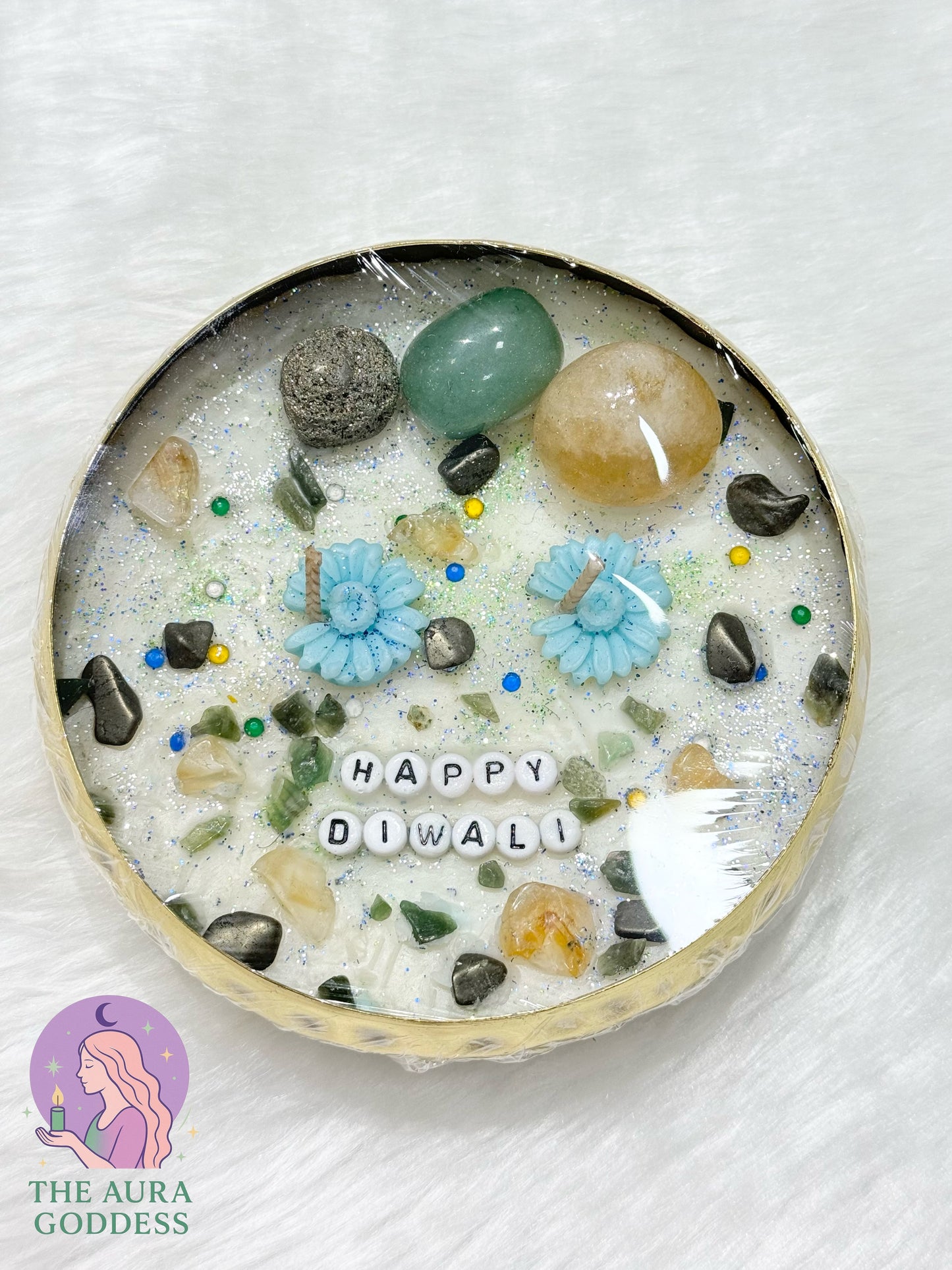 Diwali Crystal Urli Candle