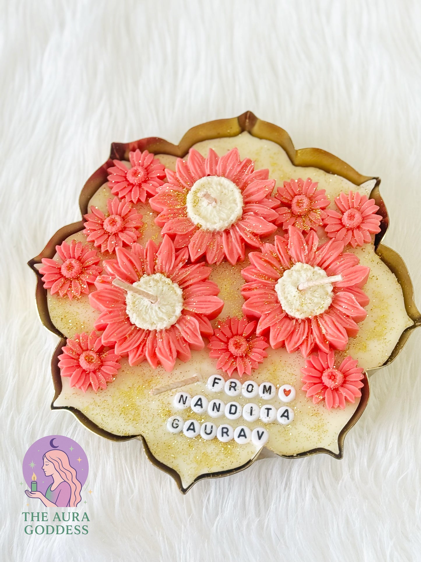 Customised Diwali Urli Candles