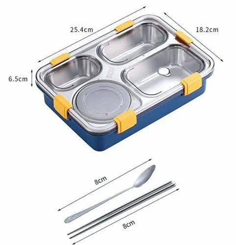 Stainless steel lunch box 4 grid