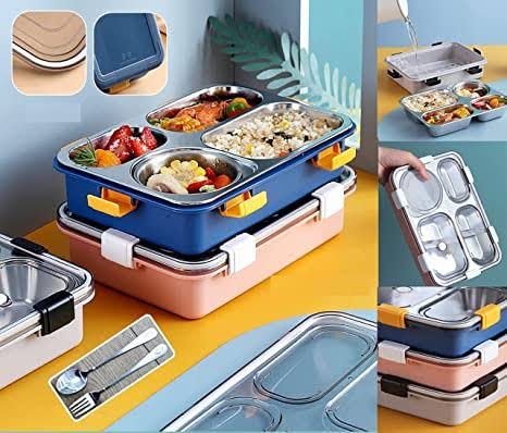 Stainless steel lunch box 4 grid