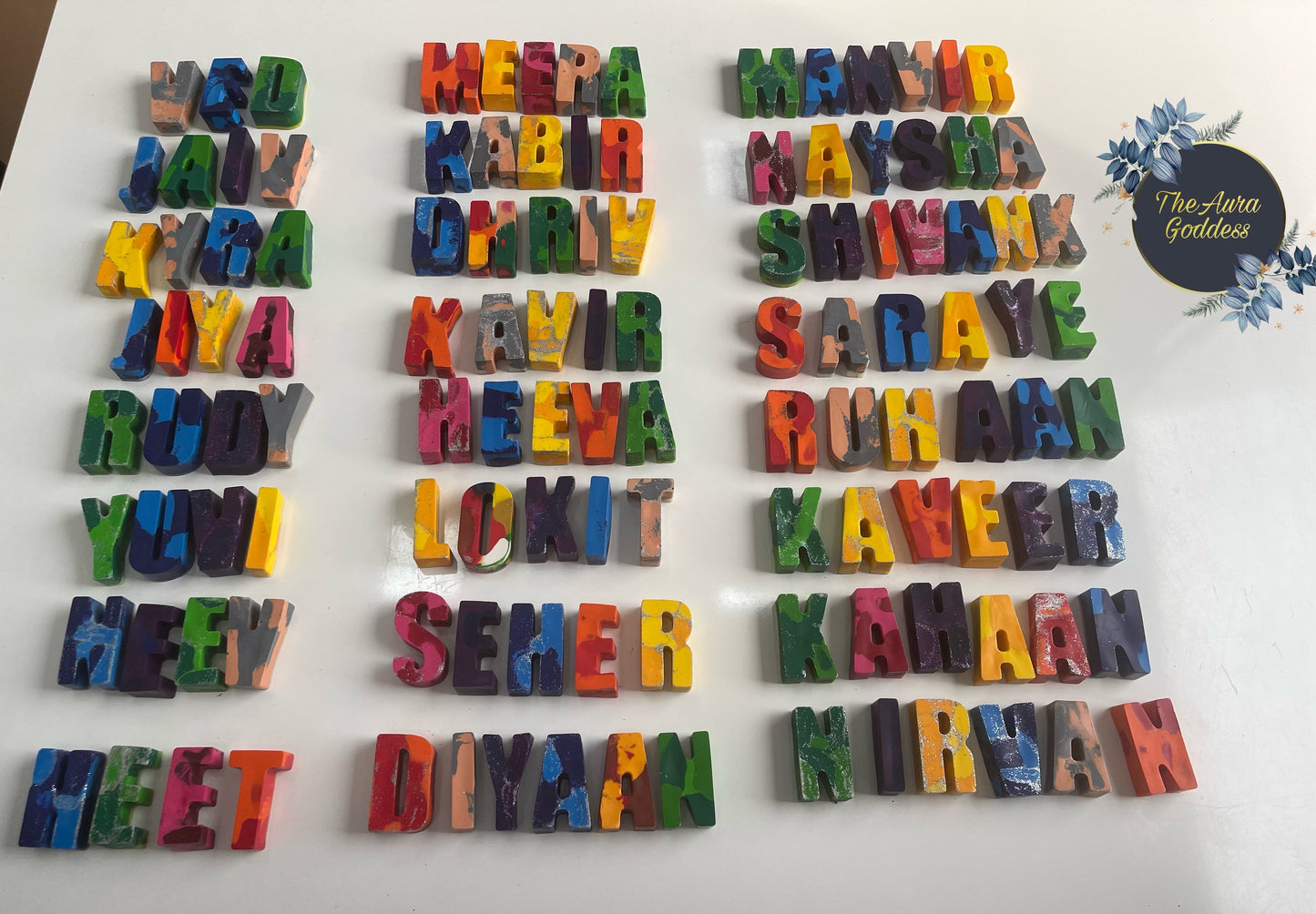 Personalised Mixed name crayons