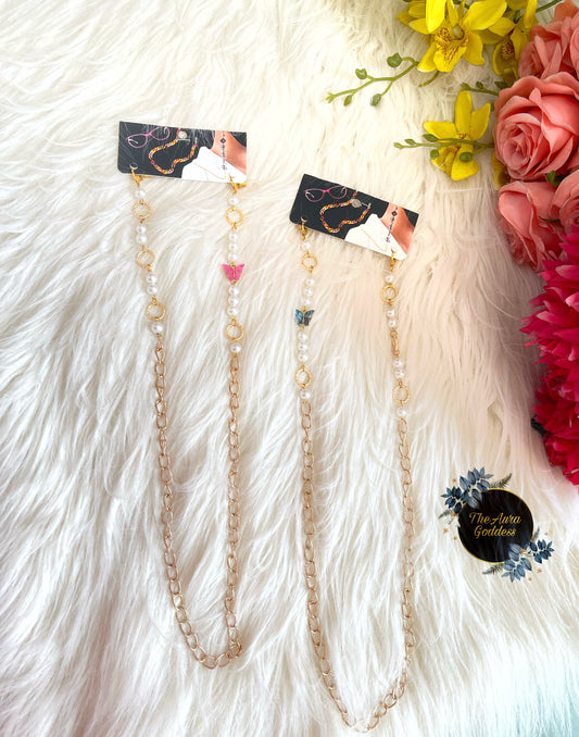 Butterfly pearl maskchain