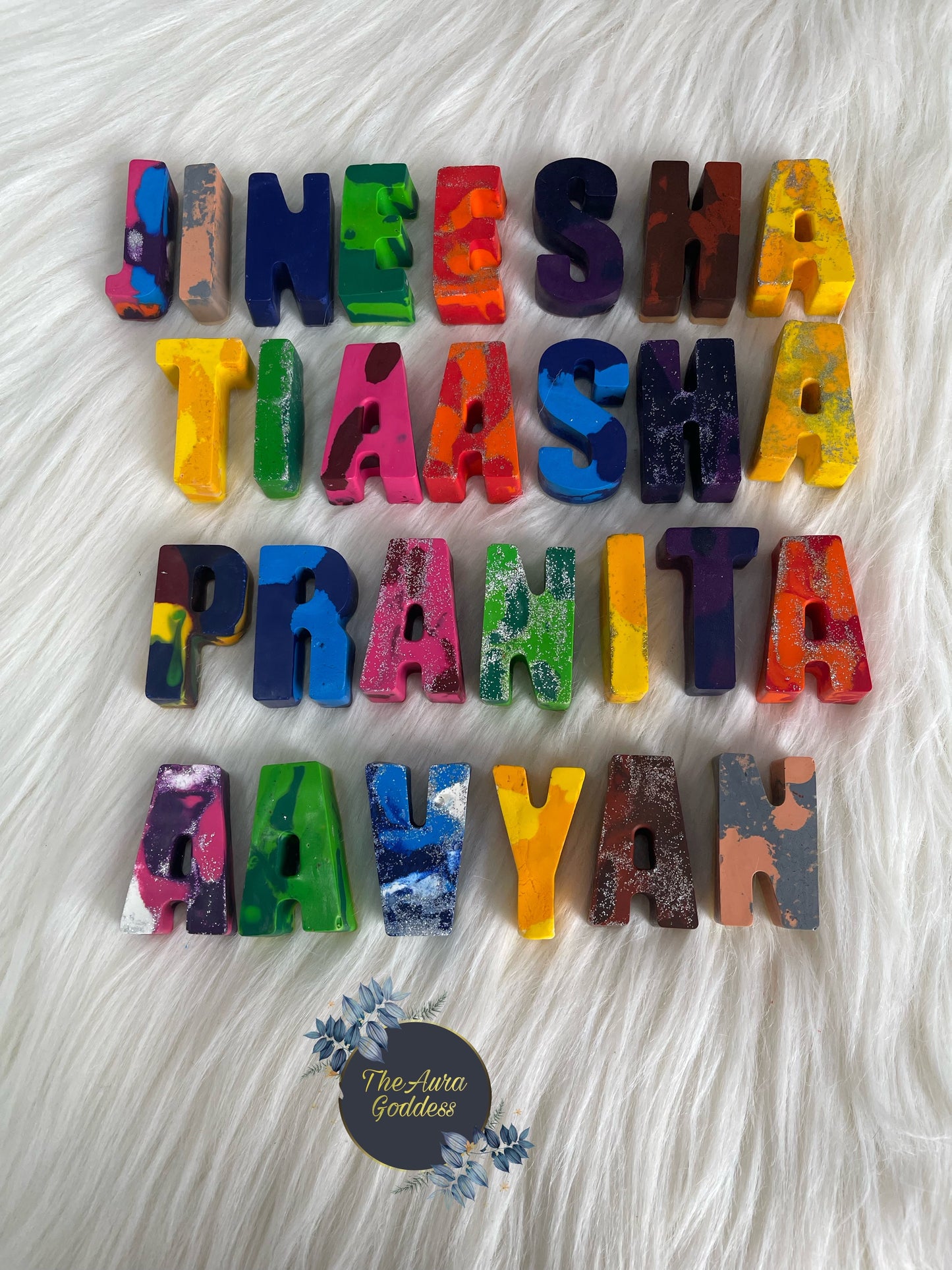 Personalised Mixed name crayons