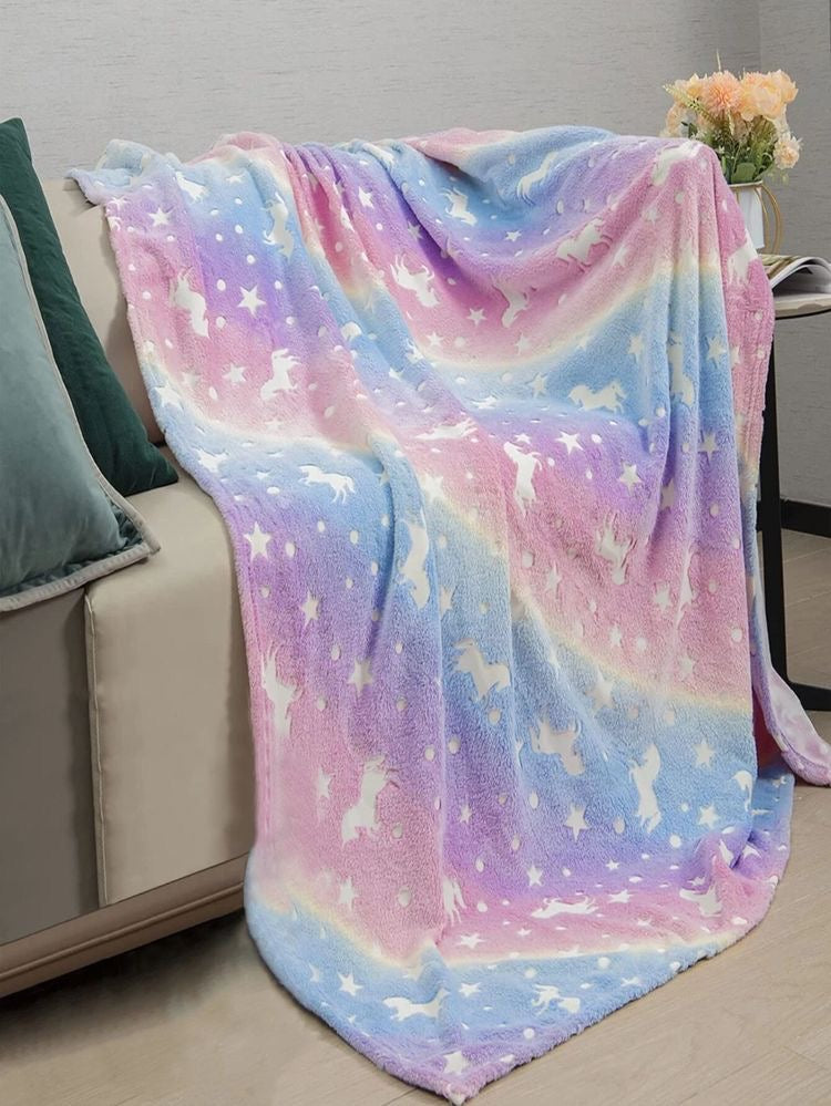 Unicorn glow blanket