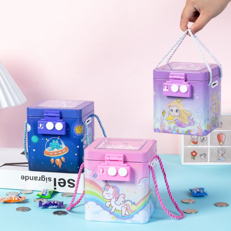 Kids square piggy bank