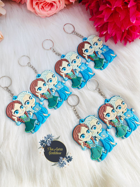 Elsa Anna keychain