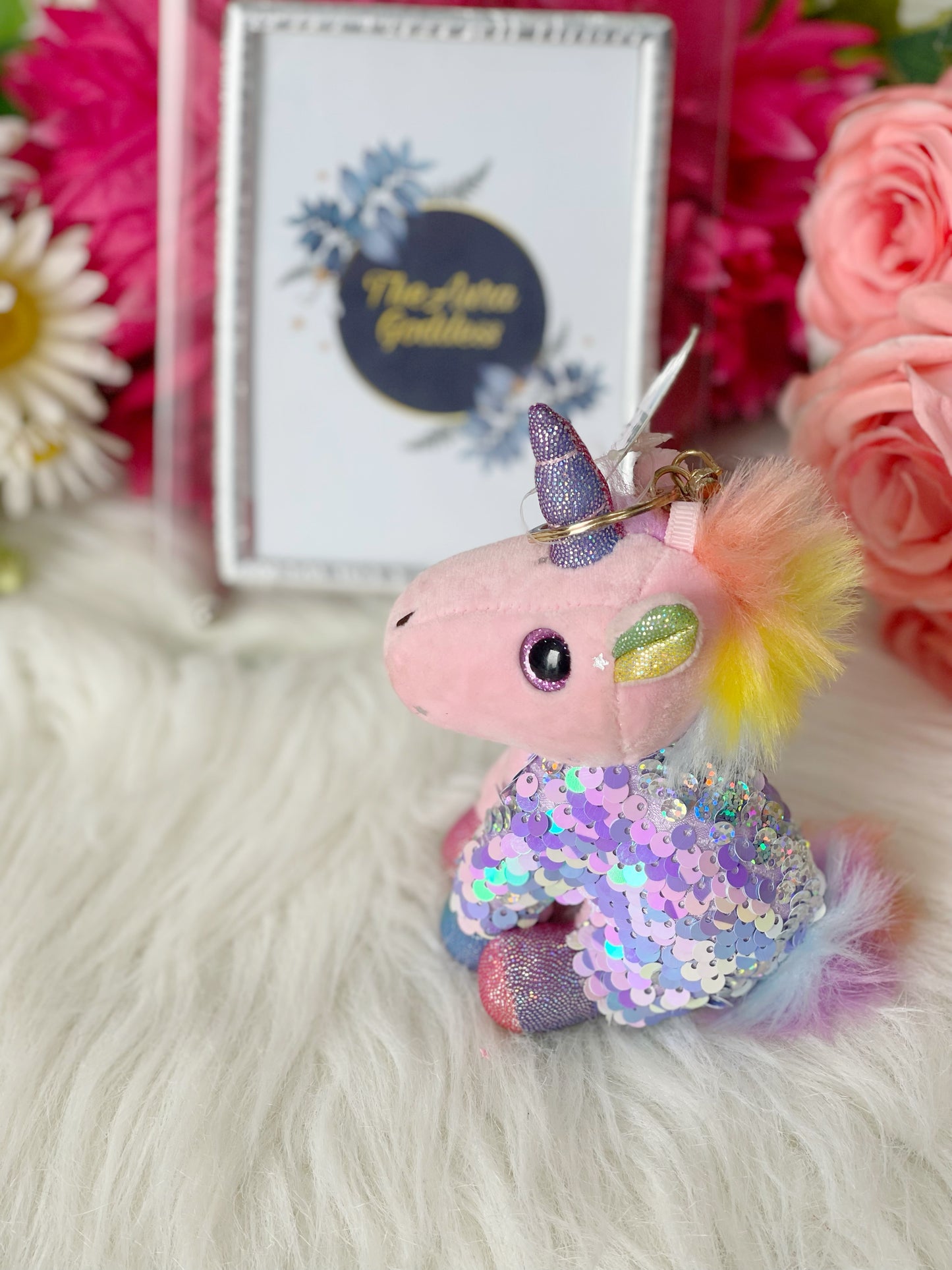 Fur Unicorn sequence keychain 🦄🦄