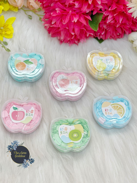 Apple shaped paper soap