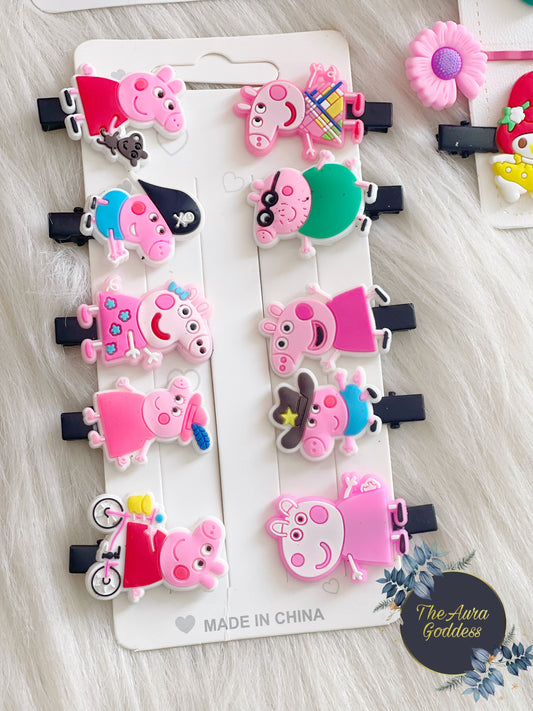 Peppapig clip set of 10