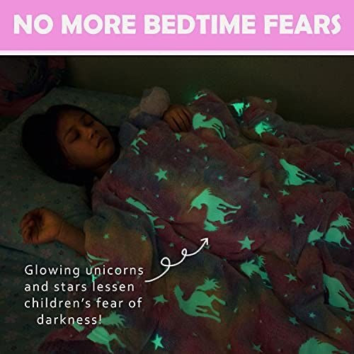 Unicorn glow blanket