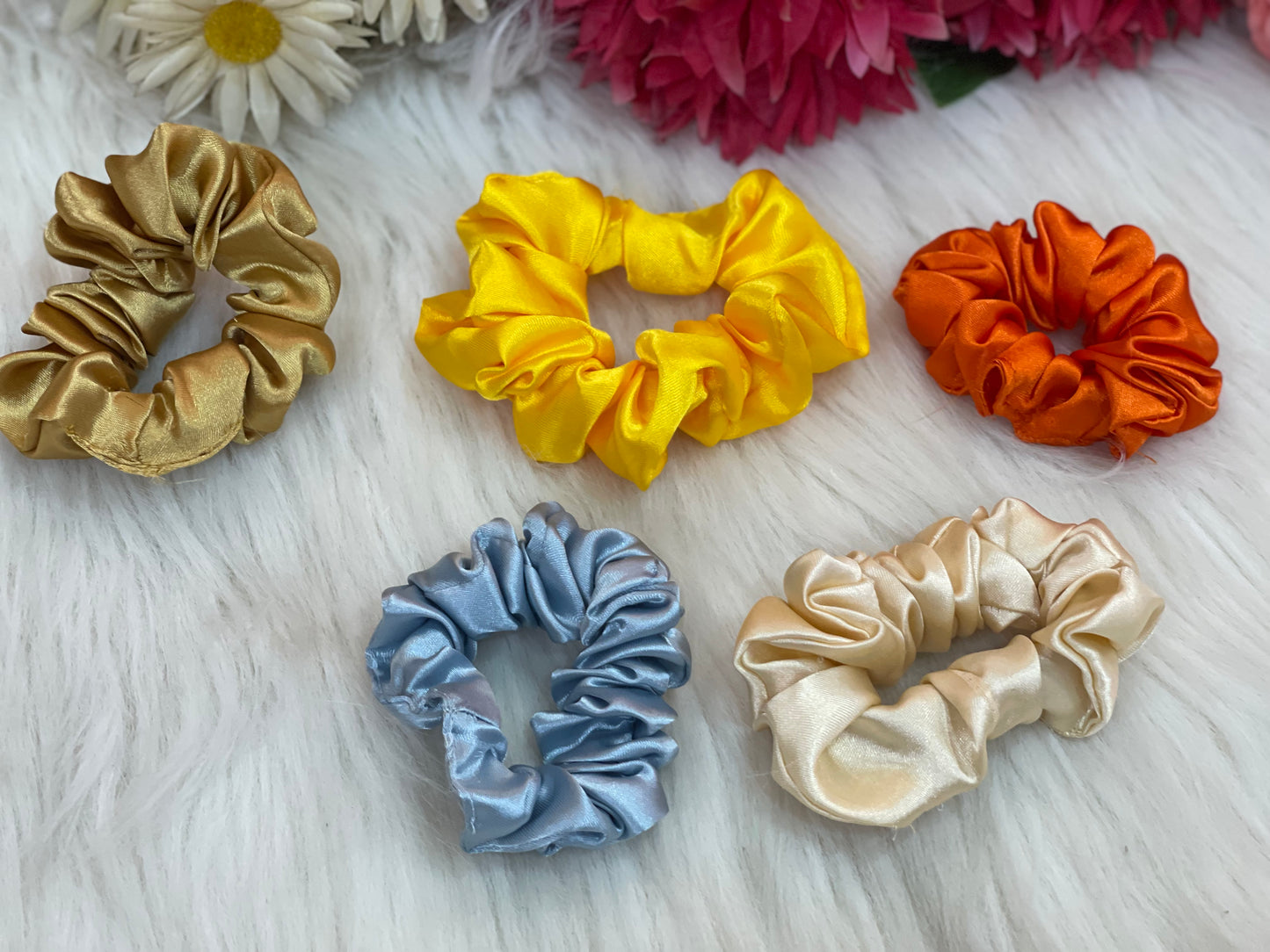 Satin scrunchies