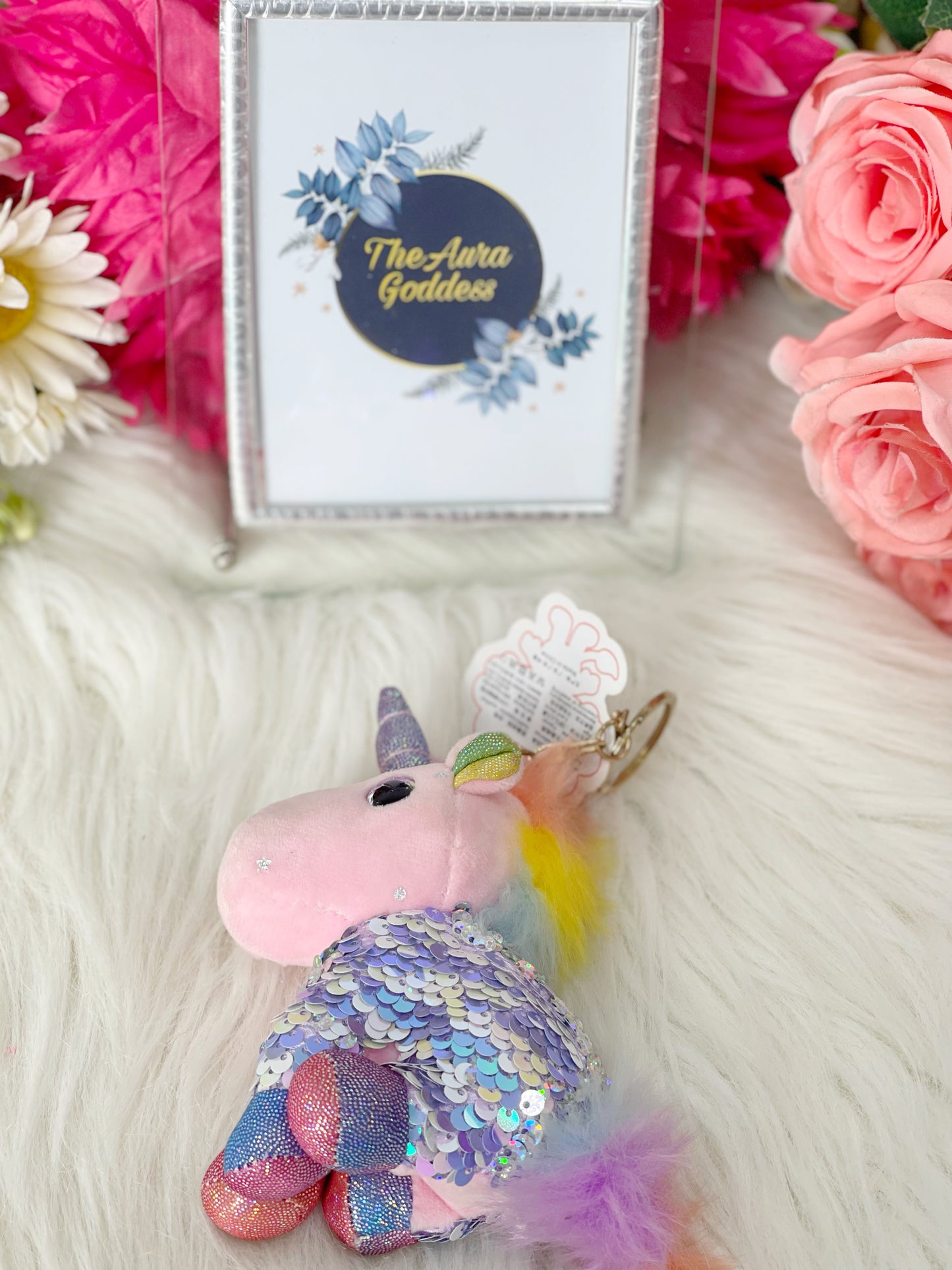 Fur Unicorn sequence keychain 🦄🦄