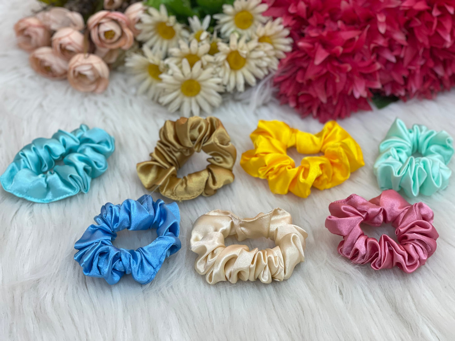 Satin scrunchies