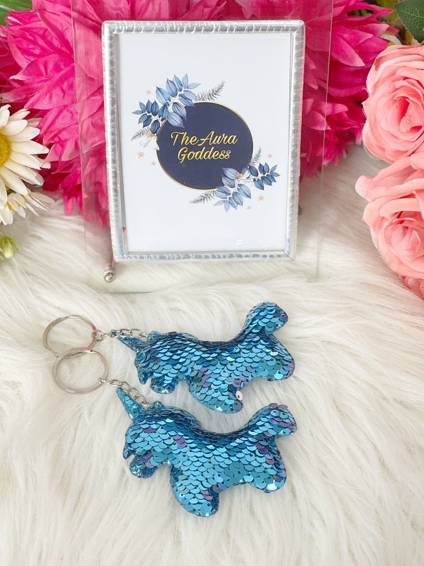 Unicorn sequence keychain