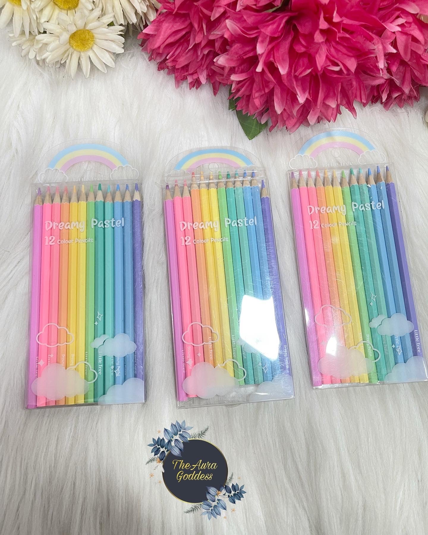 Pastel colors pencils set of 12