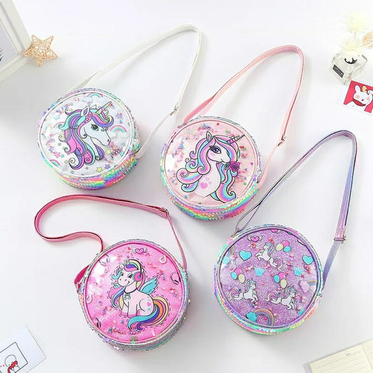 Unicorn sequin sling bag