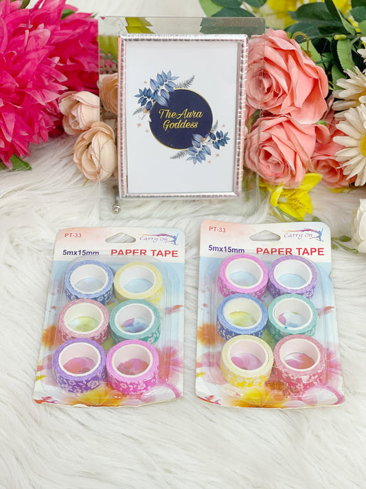 Set of 6 Paper tape for craft