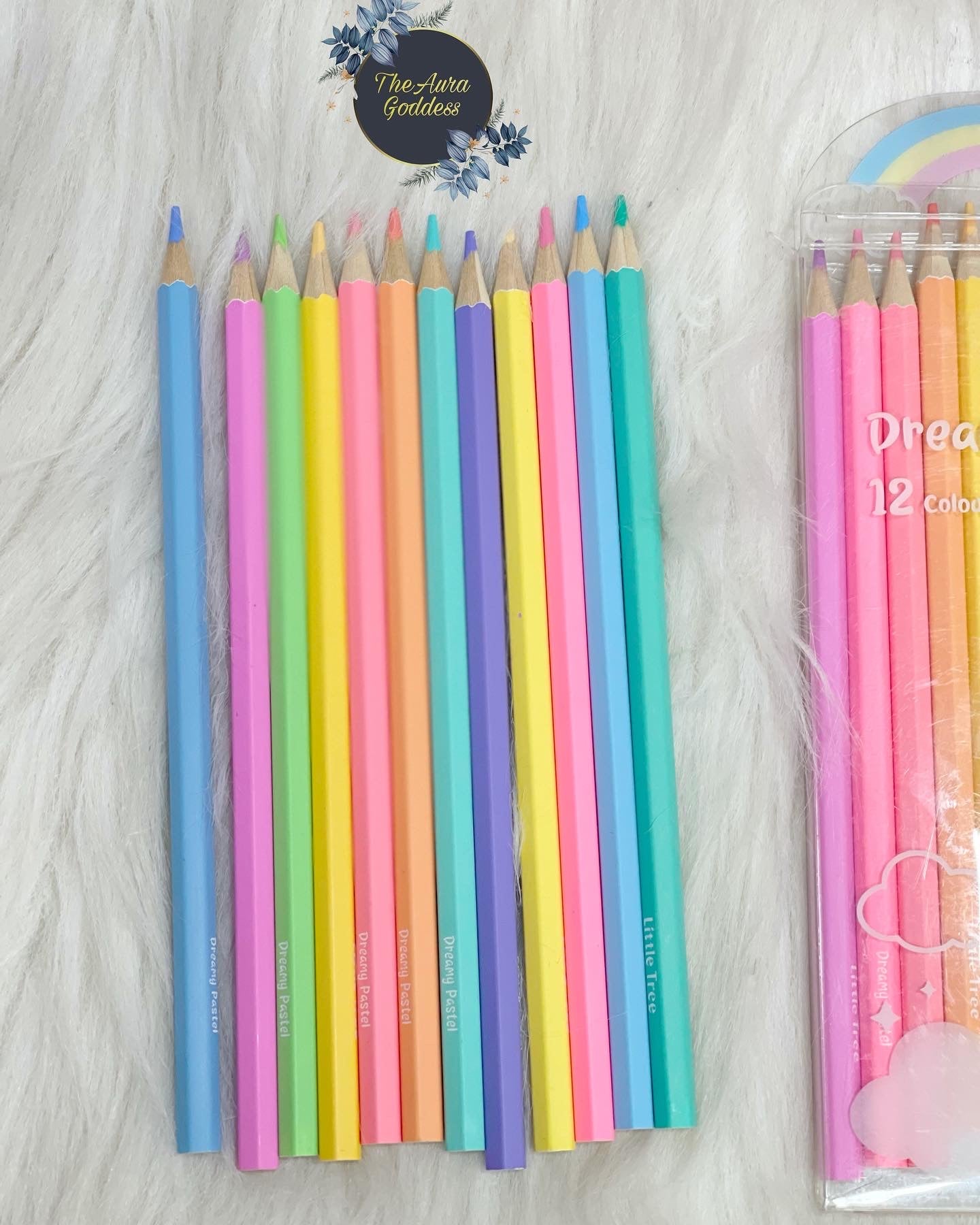 Pastel colors pencils set of 12