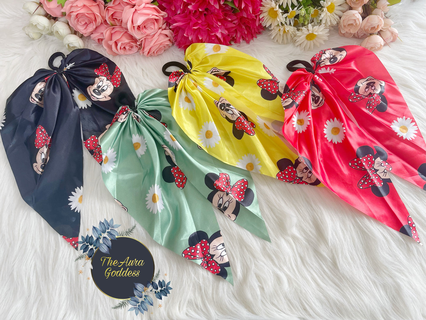 Mickey Mouse hair scarf scrunchy