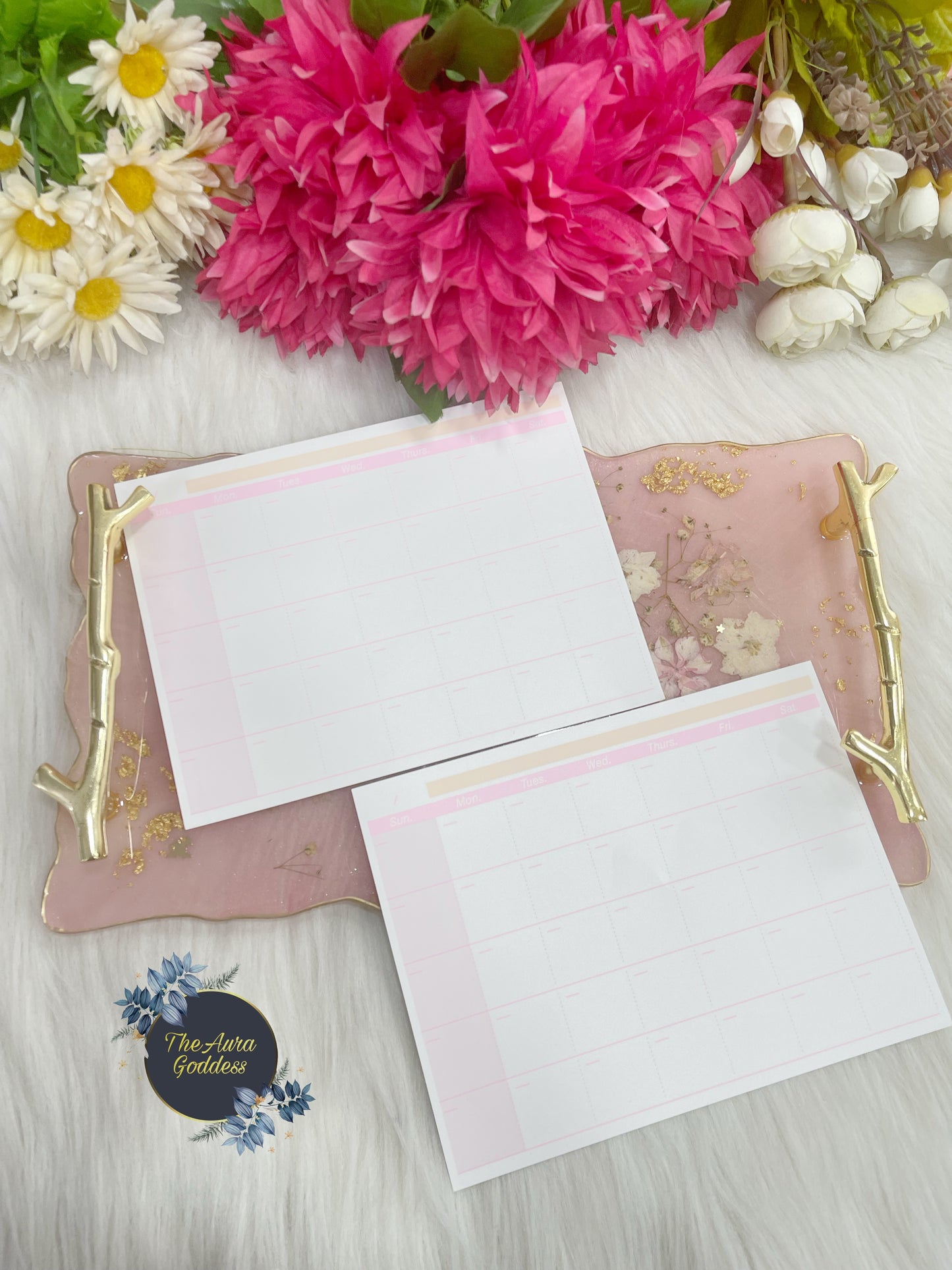 Monthly planner sticky notes