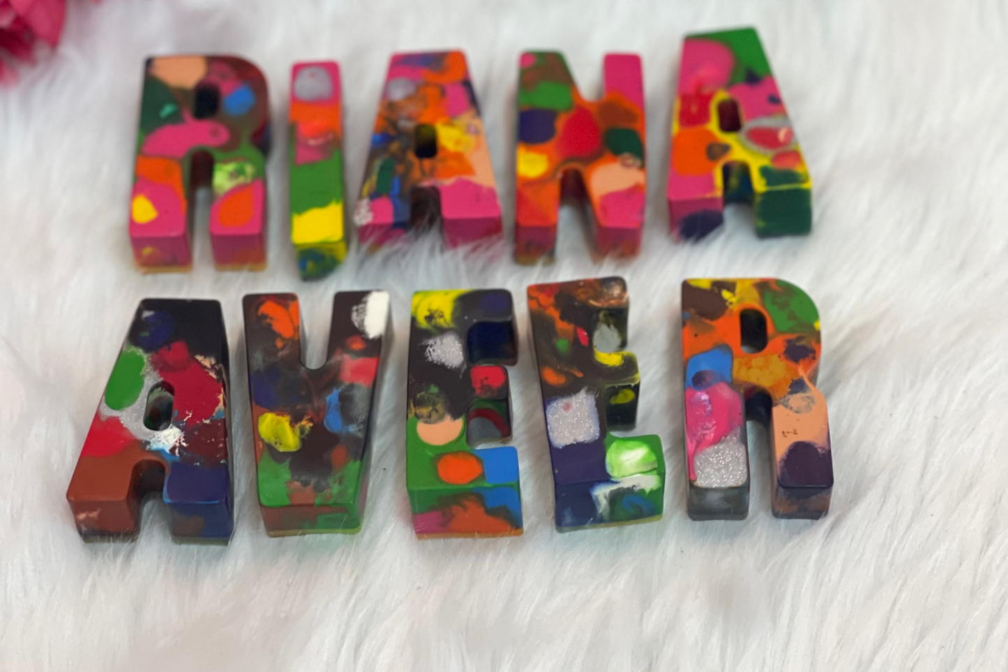 Personalised Mixed name crayons (PER LETTER)